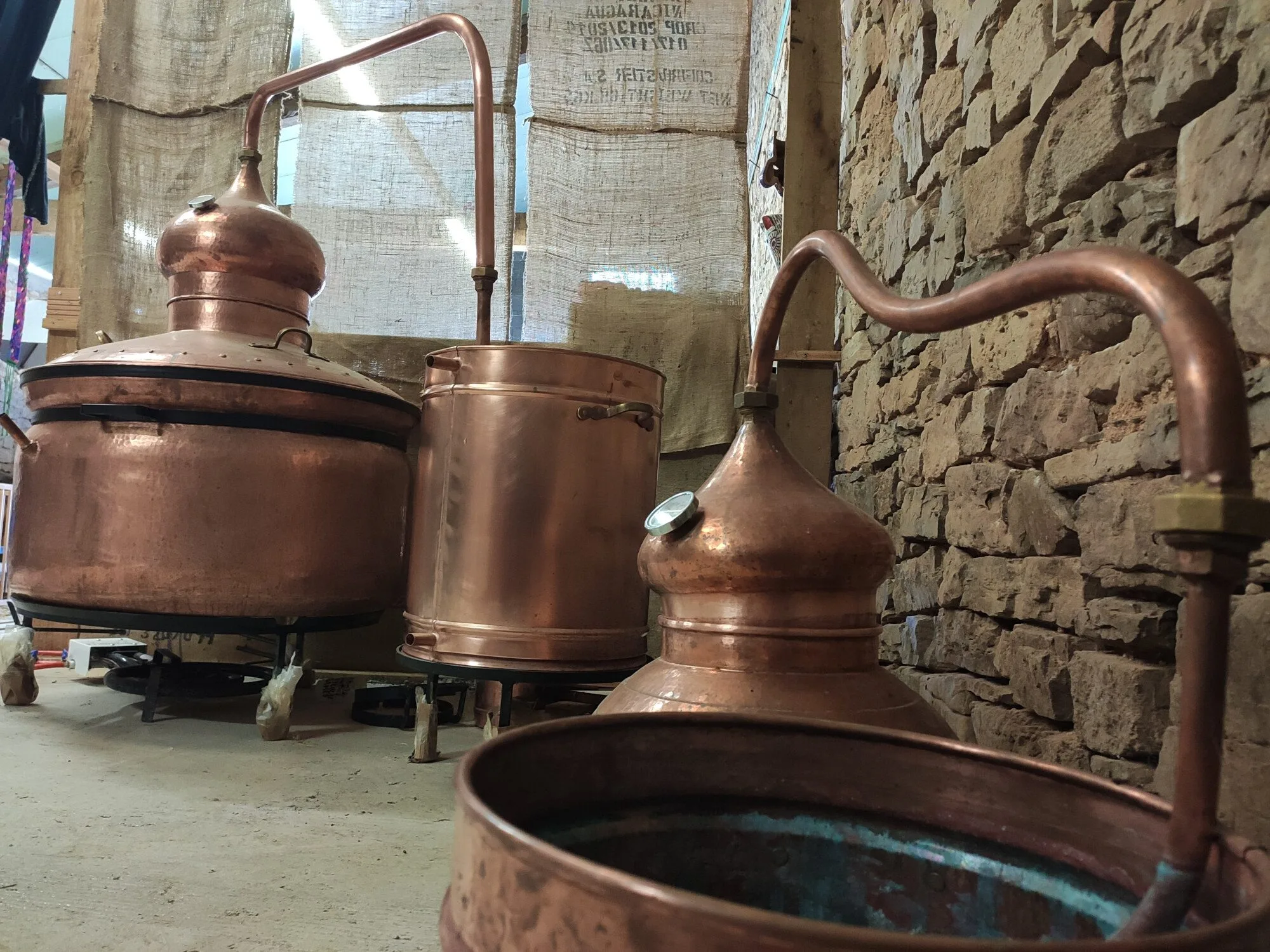 Alambics à l'atelier