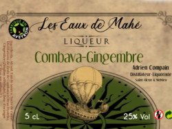 étiquette mignonnette Combava-Gingembre