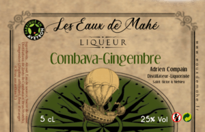 étiquette mignonnette Combava-Gingembre