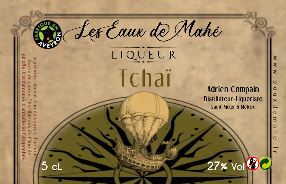 étiquette mignonnette Tchaï